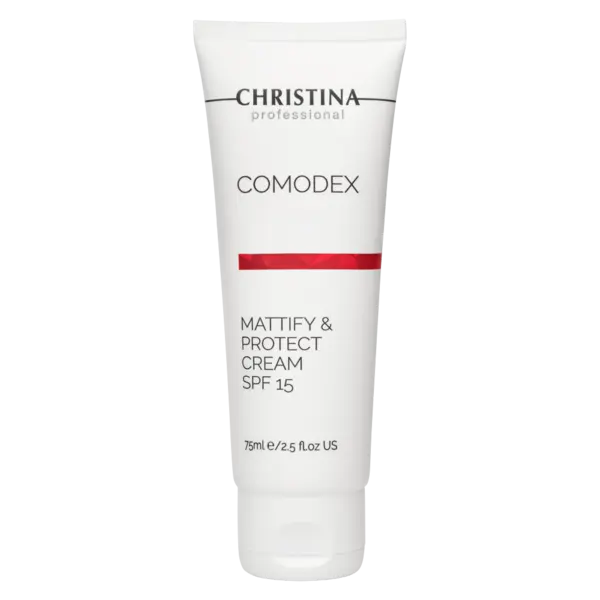 Купить Матирующий защитный крем SPF 15 Comodex Mattify & Protect Cream SPF 15, 75 мл CHRISTINA Матирующий защитный крем SPF 15 Comodex Mattify & Protect Cream SPF 15, 75 мл