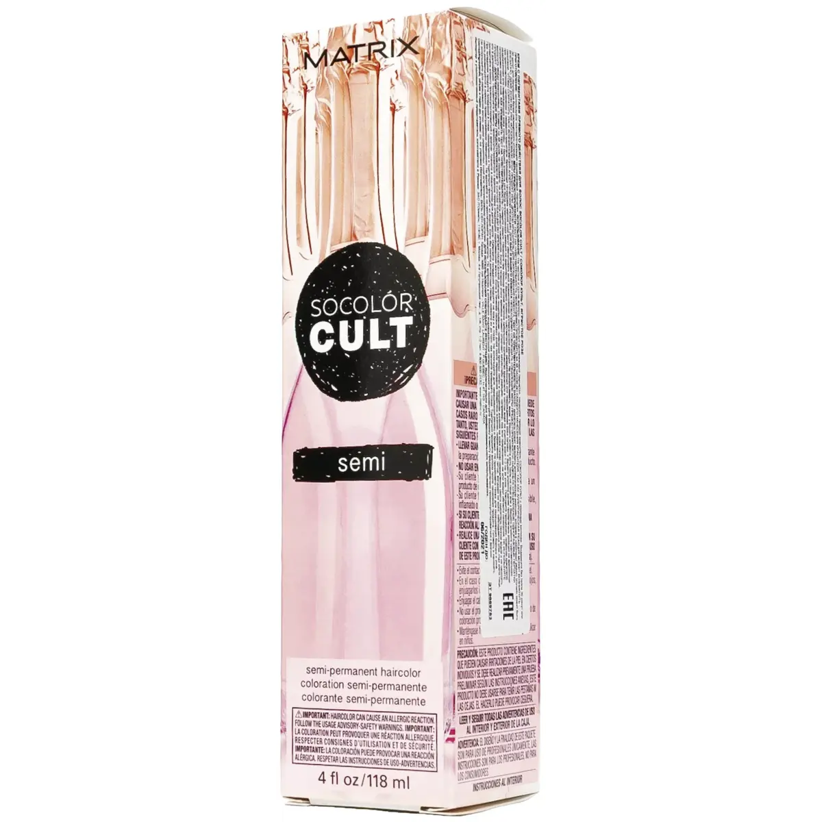 Matrix Игристое Розе, перманентный аммиачный краситель Matrix SoColor Cult, 118 мл