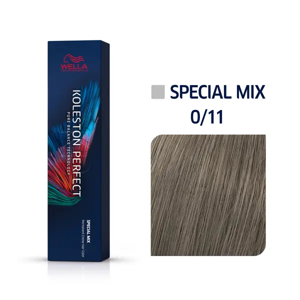 Wella Professionals 0/11 Пепельный интенсивный, стойкая краска для волос Koleston Perfect, 60 мл