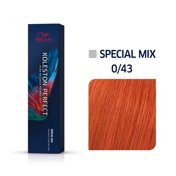 Купить 0/43 Красный золотистый, стойкая краска для волос Koleston Perfect, 60 мл Wella Professionals 0/43 Красный золотистый, стойкая краска для волос Koleston Perfect, 60 мл