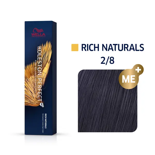Wella Professionals 2/8 Сине-черный, стойкая краска для волос Koleston Perfect Me+, 60 мл