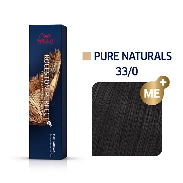 Wella Professionals 33/0 Темно-коричневый интенсивный натуральный, стойкая краска для волос Koleston Perfect Me+, 60 мл