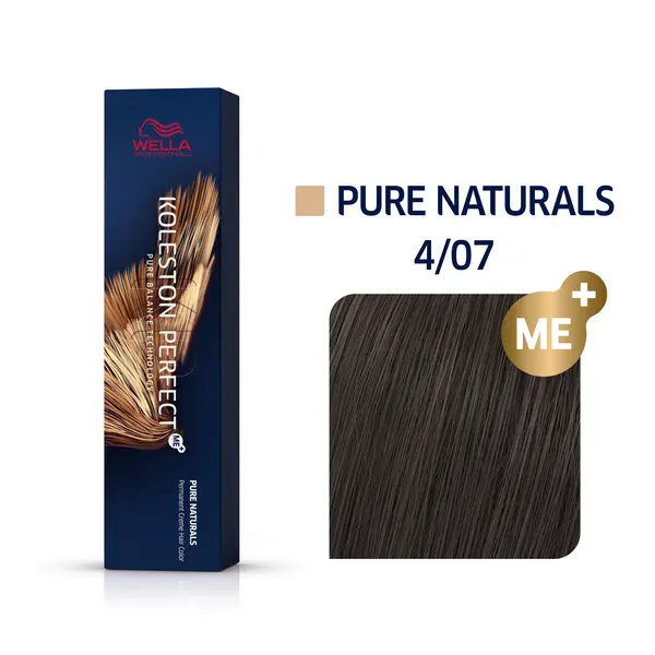Wella Professionals 4/07 Сакура, стойкая краска для волос Koleston Perfect Me+, 60 мл
