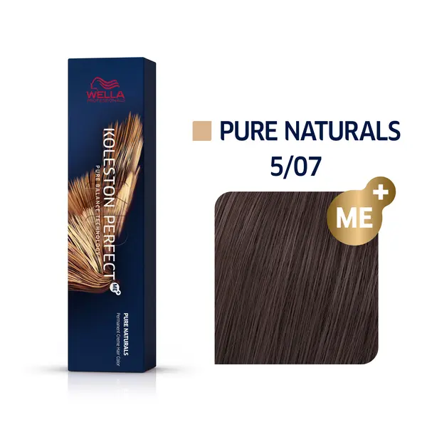 Wella Professionals 5/07 Кедр, cтойкая краска для волос Koleston Perfect Me+, 60 мл