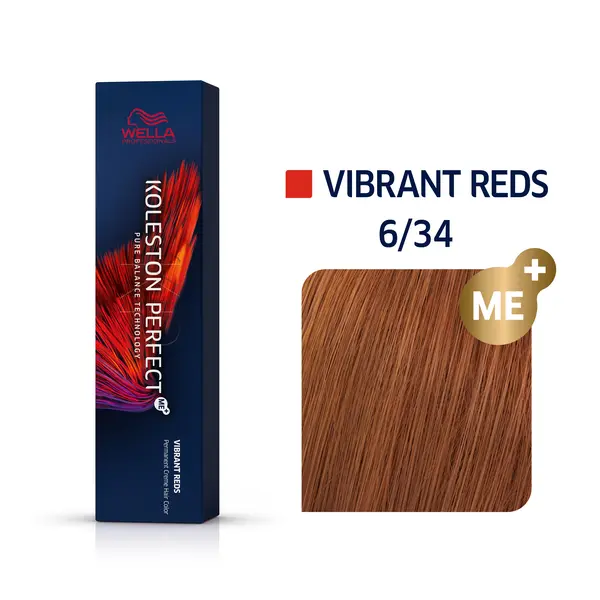 Wella Professionals 6/34 Медовый пунш, стойкая краска для волос Koleston Perfect Me+, 60 мл