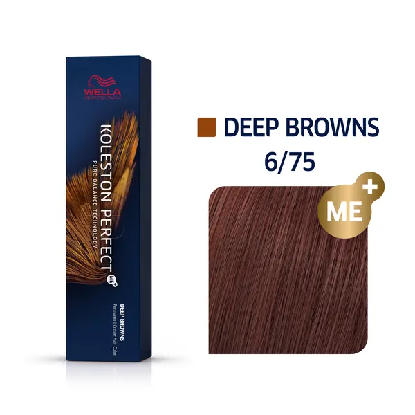 Купить 6/75 палисандр, cтойкая краска для волос Koleston Perfect Me+, 60 мл Wella Professionals 6/75 палисандр, cтойкая краска для волос Koleston Perfect Me+, 60 мл