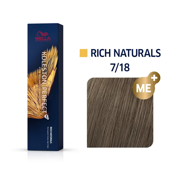 Wella Professionals 7/18 Перламутровый вереск, стойкая краска для волос Koleston Perfect Me+, 60 мл