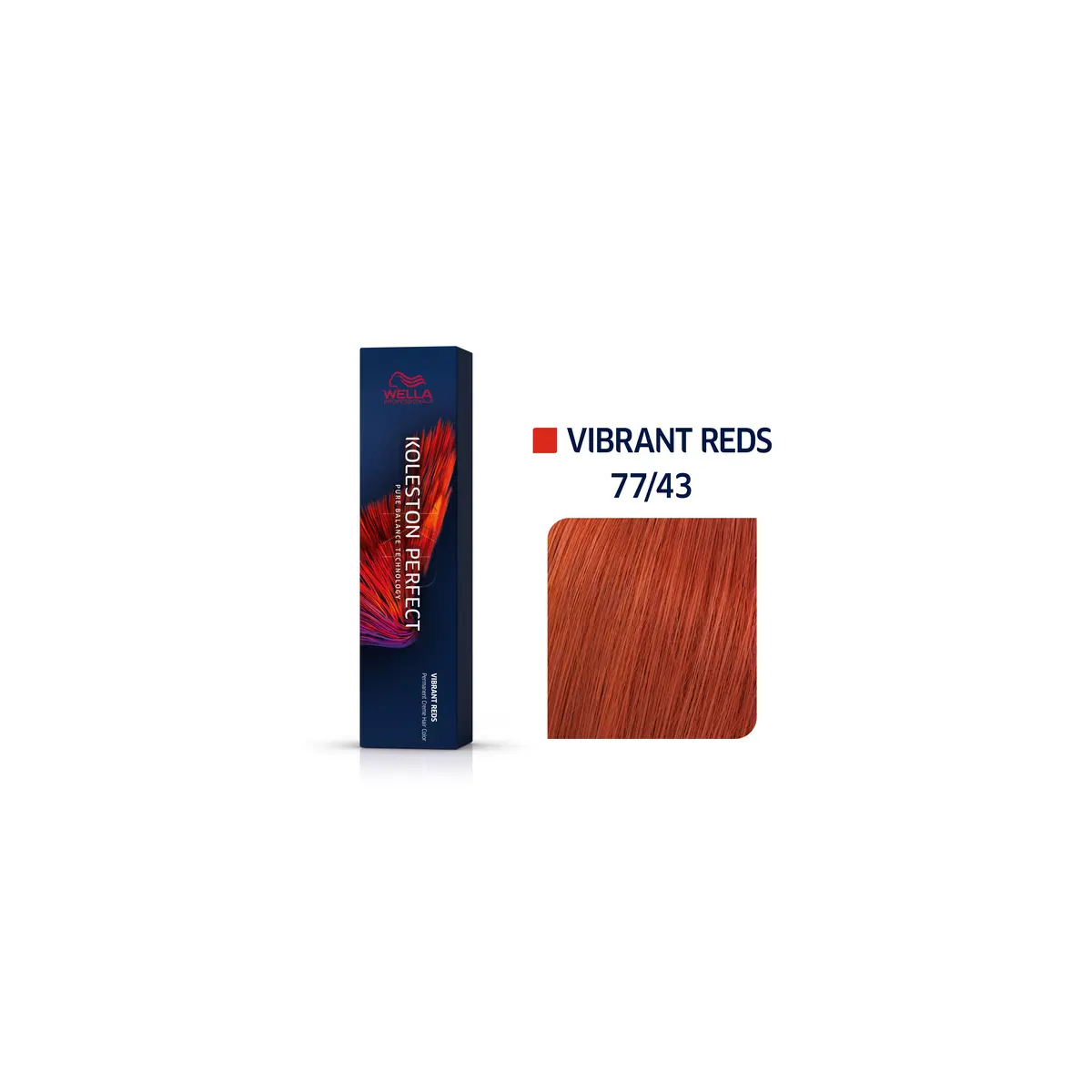 Wella Professionals 77/43 Красная энергия, стойкая краска для волос Koleston Perfect Me+, 60 мл