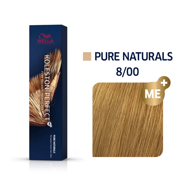 Wella Professionals 8/00 Светлый блонд натуральный интенсивный, стойкая краска для волос Koleston Perfect Me+, 60 мл