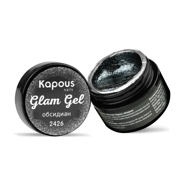 Купить Гель-краска «Glam Gel», обсидиан, 5 мл Kapous Professional Гель-краска «Glam Gel», обсидиан, 5 мл