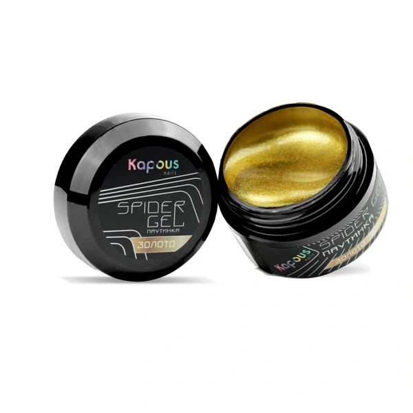 Kapous Professional Гель-паутинка для дизайна «Spider Gel», золото, 5 мл