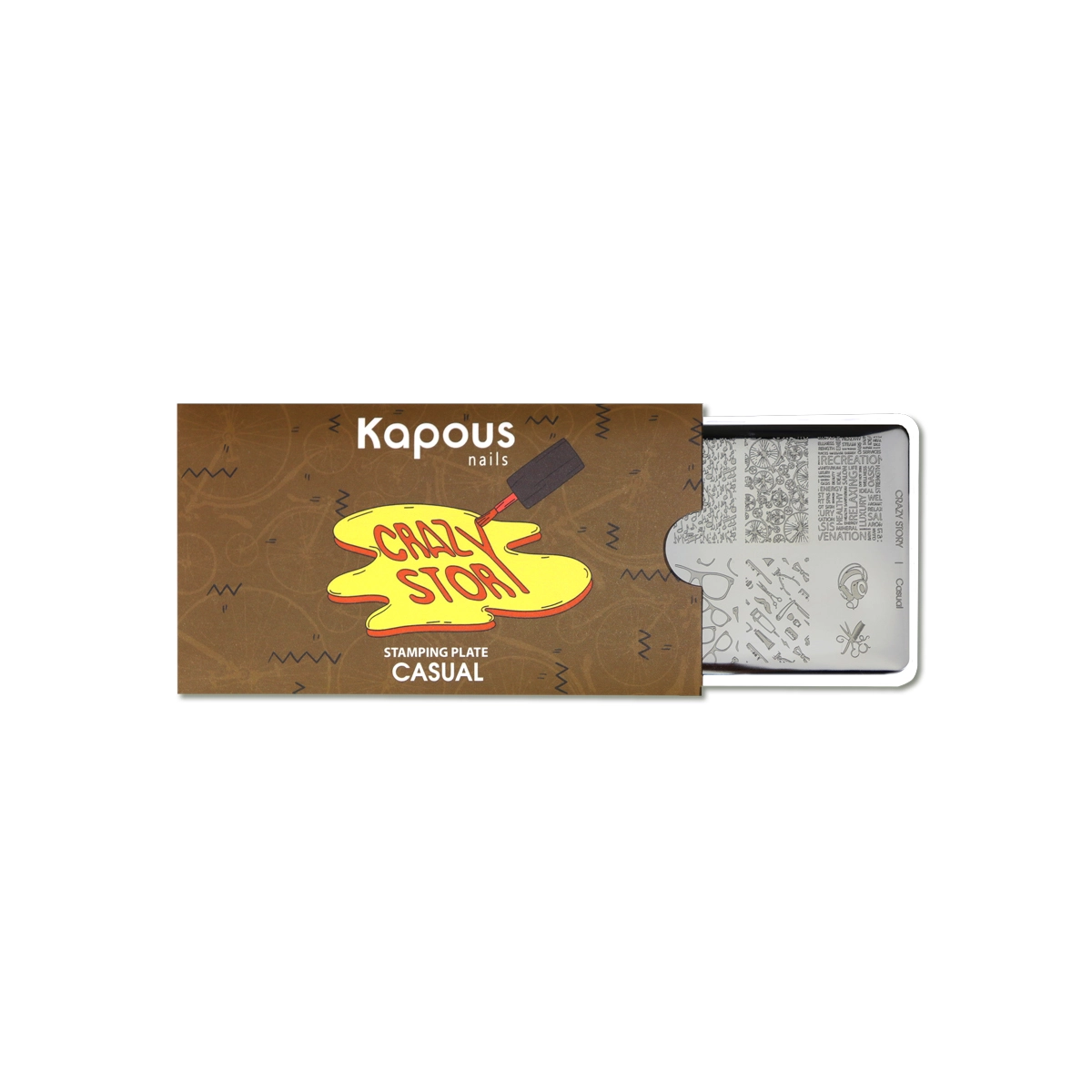 Купить Casual, пластина для стемпинга «Crazy story» Kapous Professional Casual, пластина для стемпинга «Crazy story»