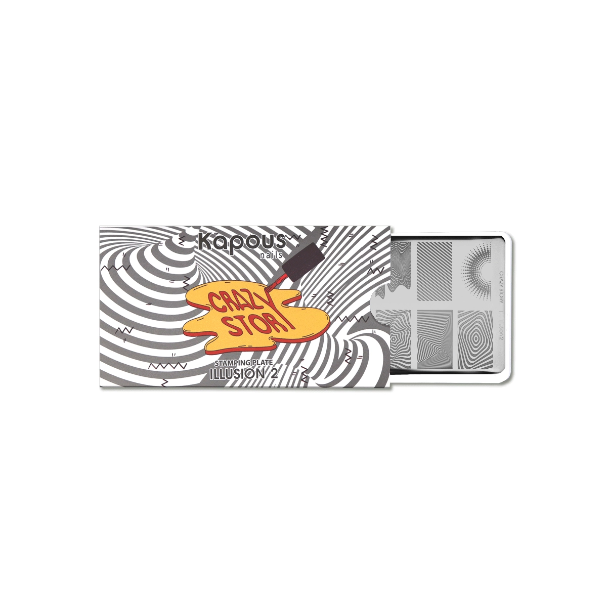 Купить Illusion 2, пластина для стемпинга «Crazy story» Kapous Professional Illusion 2, пластина для стемпинга «Crazy story»