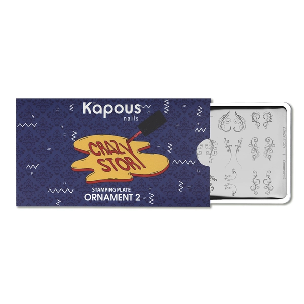 Купить Ornament 2, пластина для стемпинга «Crazy story» Kapous Professional Ornament 2, пластина для стемпинга «Crazy story»