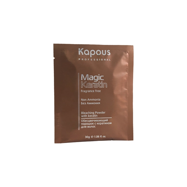 Kapous Professional Обесцвечивающий порошок с кератином для волос «Non Ammonia», 30 г