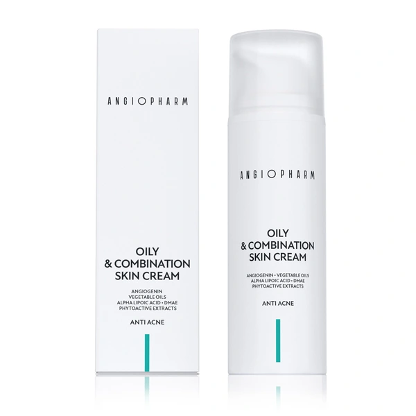 Купить Крем для жирной и комбинированной кожи Oily&Combination Skin Cream, 50 мл ANGIOPHARM Крем для жирной и комбинированной кожи Oily&Combination Skin Cream, 50 мл