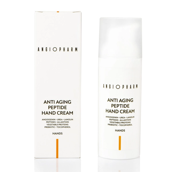 ANGIOPHARM Омолаживающий пептидный крем для рук Anti-aging Peptide Hand Cream, 50 мл
