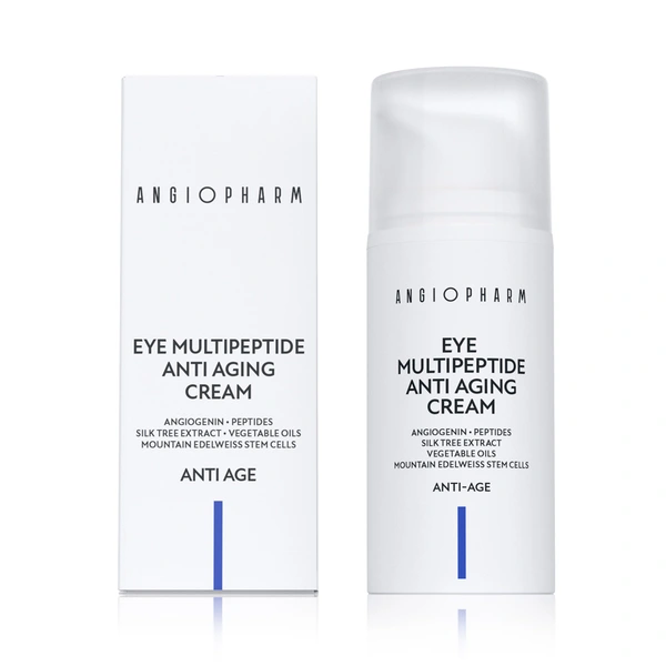 Купить Мультипептидный омолаживающий крем для кожи вокруг глаз Eye Multipeptide Anti-aging Cream, 30 мл ANGIOPHARM Мультипептидный омолаживающий крем для кожи вокруг глаз Eye Multipeptide Anti-aging Cream, 30 мл