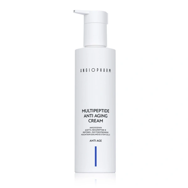 Купить Мультипептидный омолаживающий крем Multipeptide Anti-aging Cream, 200 мл ANGIOPHARM Мультипептидный омолаживающий крем Multipeptide Anti-aging Cream, 200 мл
