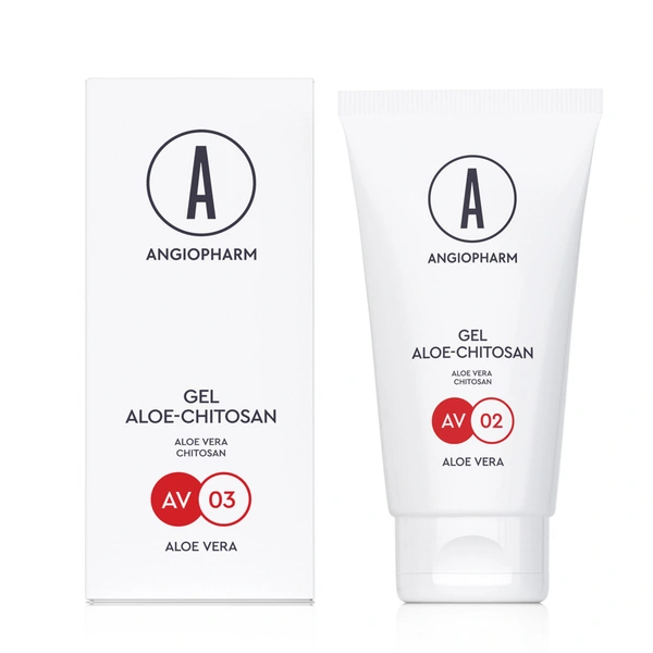 ANGIOPHARM Гель Алоэ-хитозан Gel Aloe-Сhitosan, 150 мл