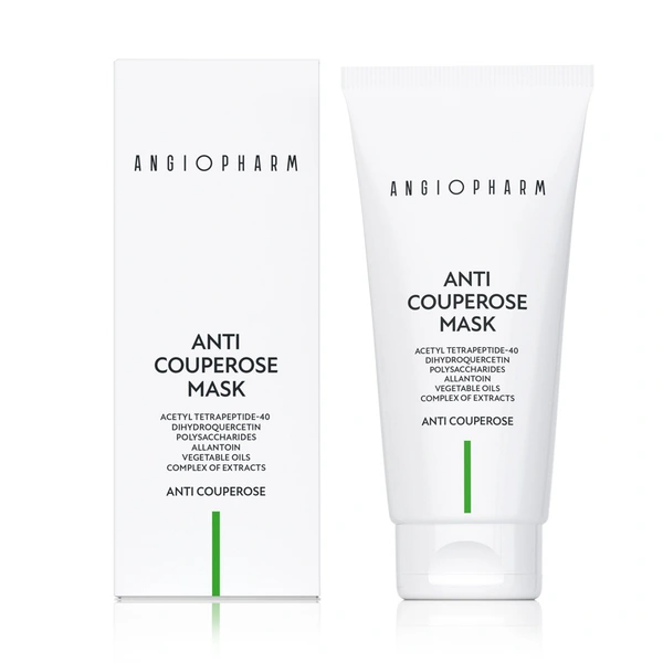 Купить Успокаивающая антикуперозная маска для лица Anti–couperose Mask, 200 мл ANGIOPHARM Успокаивающая антикуперозная маска для лица Anti–couperose Mask, 200 мл