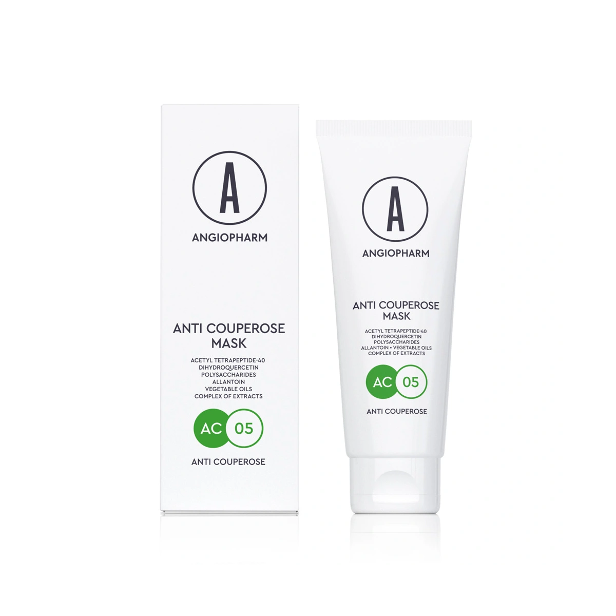 Купить Успокаивающая антикуперозная маска для лица Anti–couperose Mask, 75 мл ANGIOPHARM Успокаивающая антикуперозная маска для лица Anti–couperose Mask, 75 мл