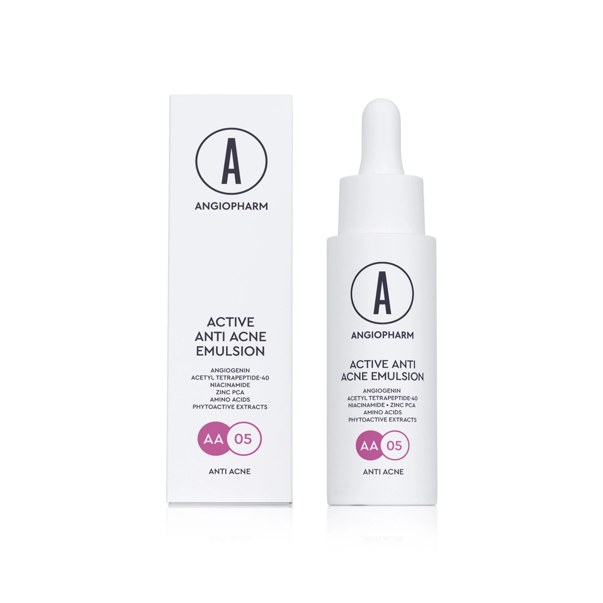 ANGIOPHARM Активная эмульсия для проблемной кожи лица Active Anti-acne Emulsion, 30 мл