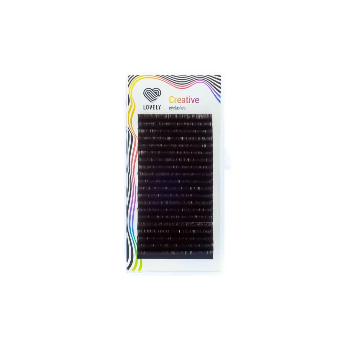 Купить D 0,10, 8-15 MIX Ресницы Силикон Темный шоколад, 20л Lovely Lovely D 0,10, 8-15 MIX Ресницы Силикон Темный шоколад, 20л Lovely