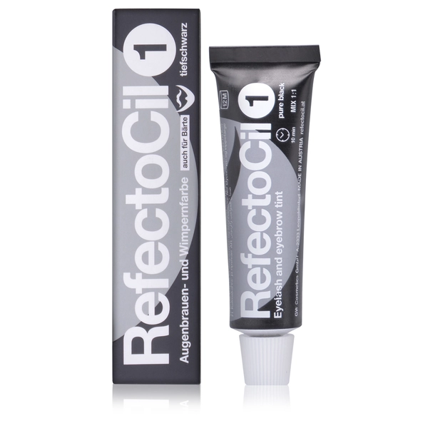 Купить Краска для бровей и ресниц №1 чёрный, 15 мл Refectocil Краска для бровей и ресниц №1 чёрный, 15 мл