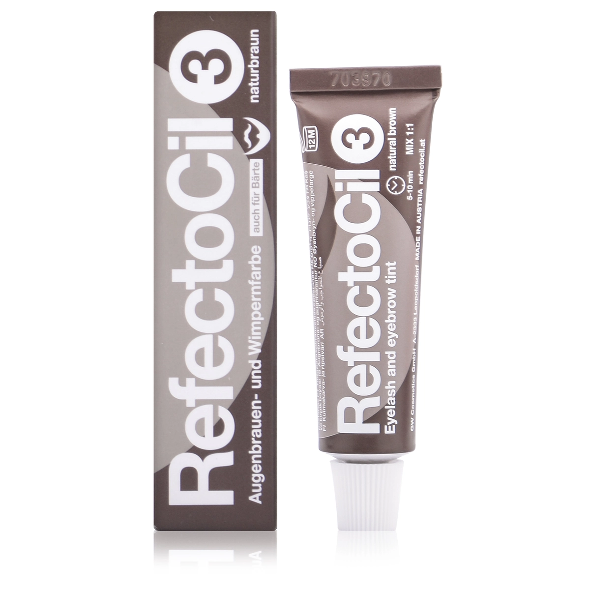 Refectocil Краска для бровей и ресниц №3 натуральный коричневый, 15 мл