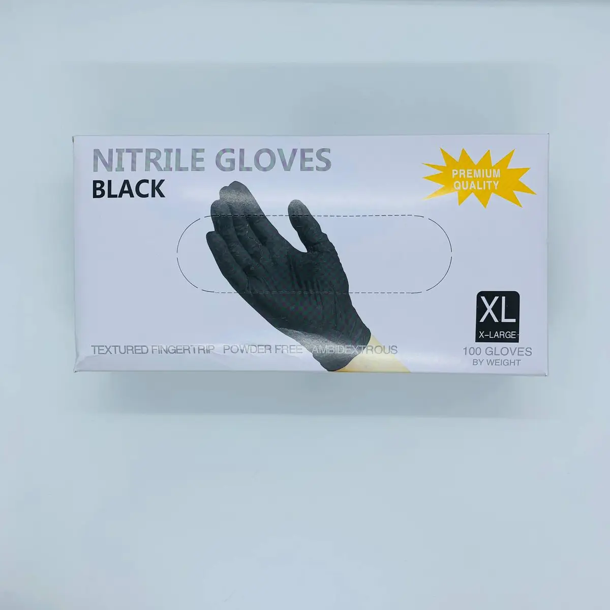 Wally Plastic Перчатки НИТРИЛОВЫЕ Черные XL, 50 пар/уп. Nitrile Gloves