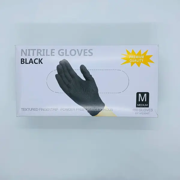 Купить Перчатки НИТРИЛОВЫЕ Черные М, 50 пар/уп. Nitrile Gloves Wally Plastic Перчатки НИТРИЛОВЫЕ Черные М, 50 пар/уп. Nitrile Gloves