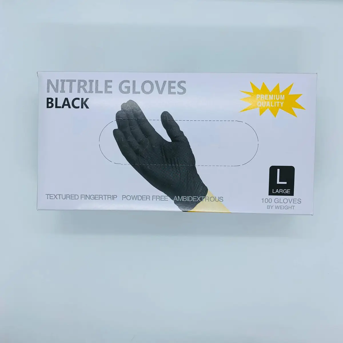 Wally Plastic Перчатки НИТРИЛОВЫЕ Черные L, 50 пар/уп. Nitrile Gloves