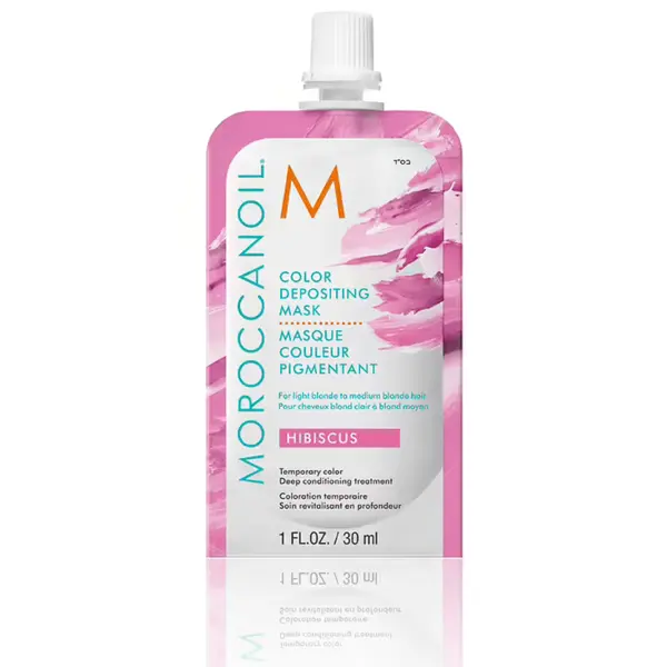 Купить Тонирующая маска Hibiscus Color Depositing Mask, 30 мл Moroccanoil Тонирующая маска Hibiscus Color Depositing Mask, 30 мл