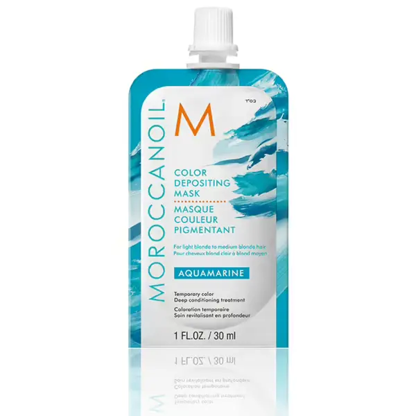 Купить Тонирующая маска Aquamarine Color Depositing Mask, 30 мл Moroccanoil Тонирующая маска Aquamarine Color Depositing Mask, 30 мл