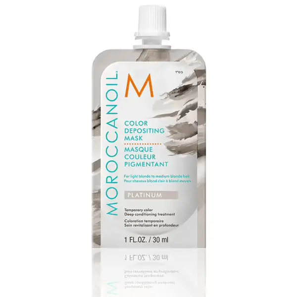 Купить Тонирующая маска Platinum Color Depositing Mask, 30 мл Moroccanoil Тонирующая маска Platinum Color Depositing Mask, 30 мл