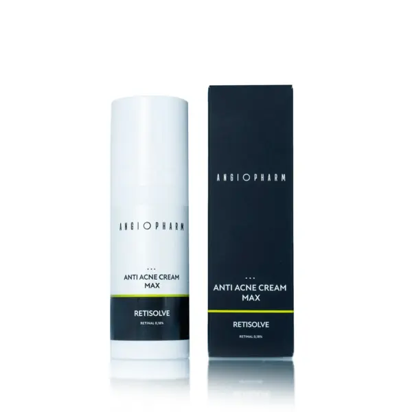 Купить Крем для проблемной кожи с ретиналем Anti Acne Cream MAX Retisolve, 50 мл ANGIOPHARM Крем для проблемной кожи с ретиналем Anti Acne Cream MAX Retisolve, 50 мл