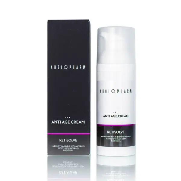 Купить Крем омолаживающий с комплексом ретиноидов Anti Age Cream MEDIUM Retisolve, 50 мл ANGIOPHARM Крем омолаживающий с комплексом ретиноидов Anti Age Cream MEDIUM Retisolve, 50 мл