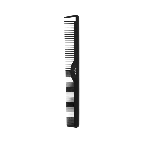 Kapous Professional Расческа парикмахерская «Carbon fiber» 212*28 мм