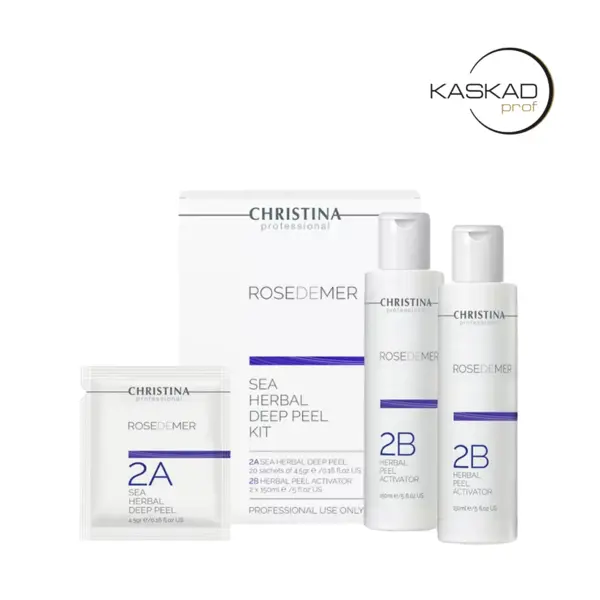 CHRISTINA Набор для пилинга (порошок 20 саше + 2 активатора) Rose de Mer Sea Herbal Deep Peel kit