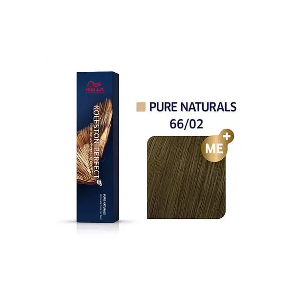 Wella Professionals 66/02 Темный блонд интенсивн. натурал.матовый, стойкая краска для волос Koleston Perfect Me+, 60 мл