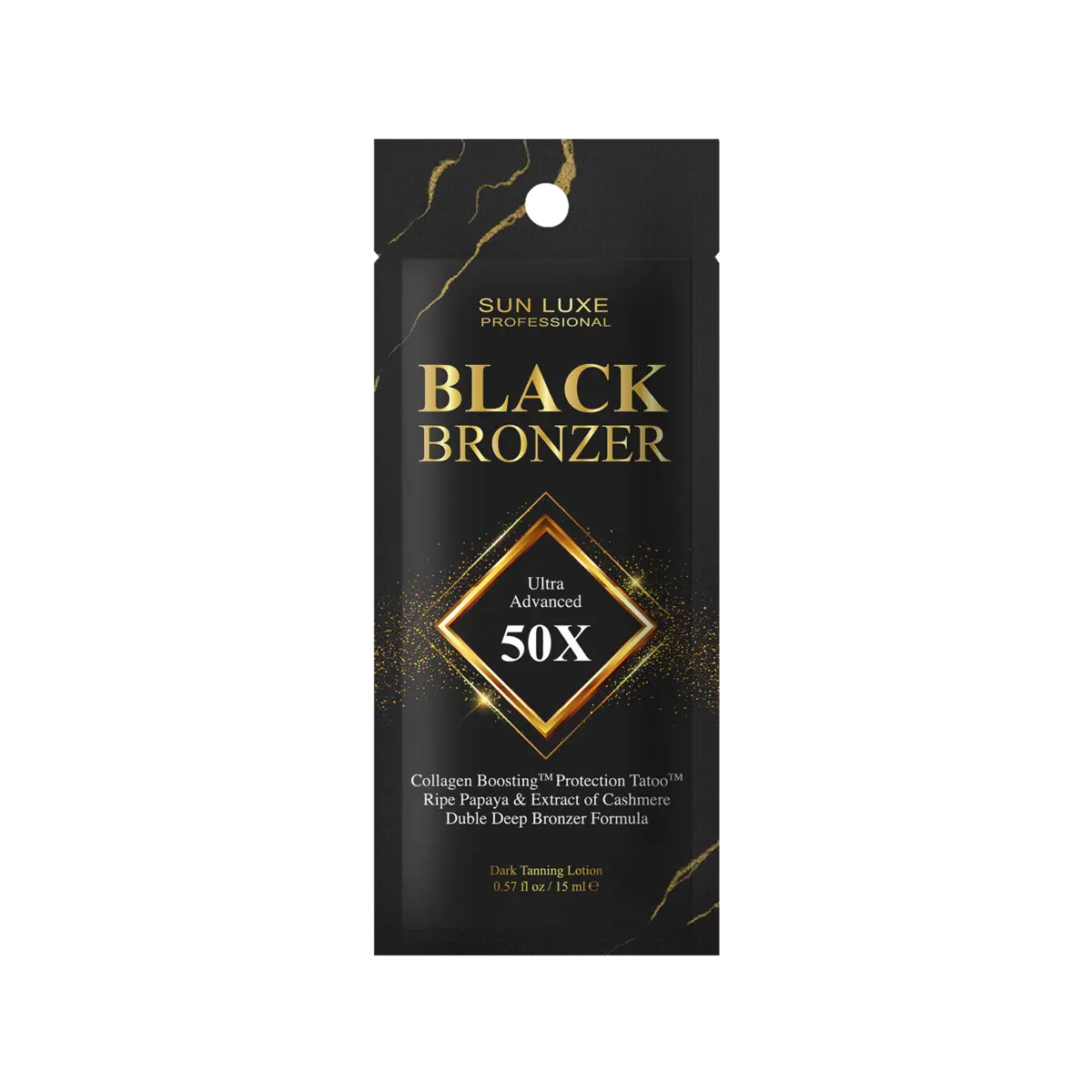 SUN LUXE Лосьон для загара в солярии «Black Bronzer 50x», 15 мл