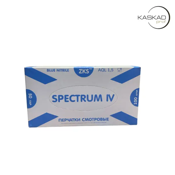 SPECTRUM Перчатки НИТРИЛОВЫЕ Голубые ХL, 100 шт/уп. SPECTRUM