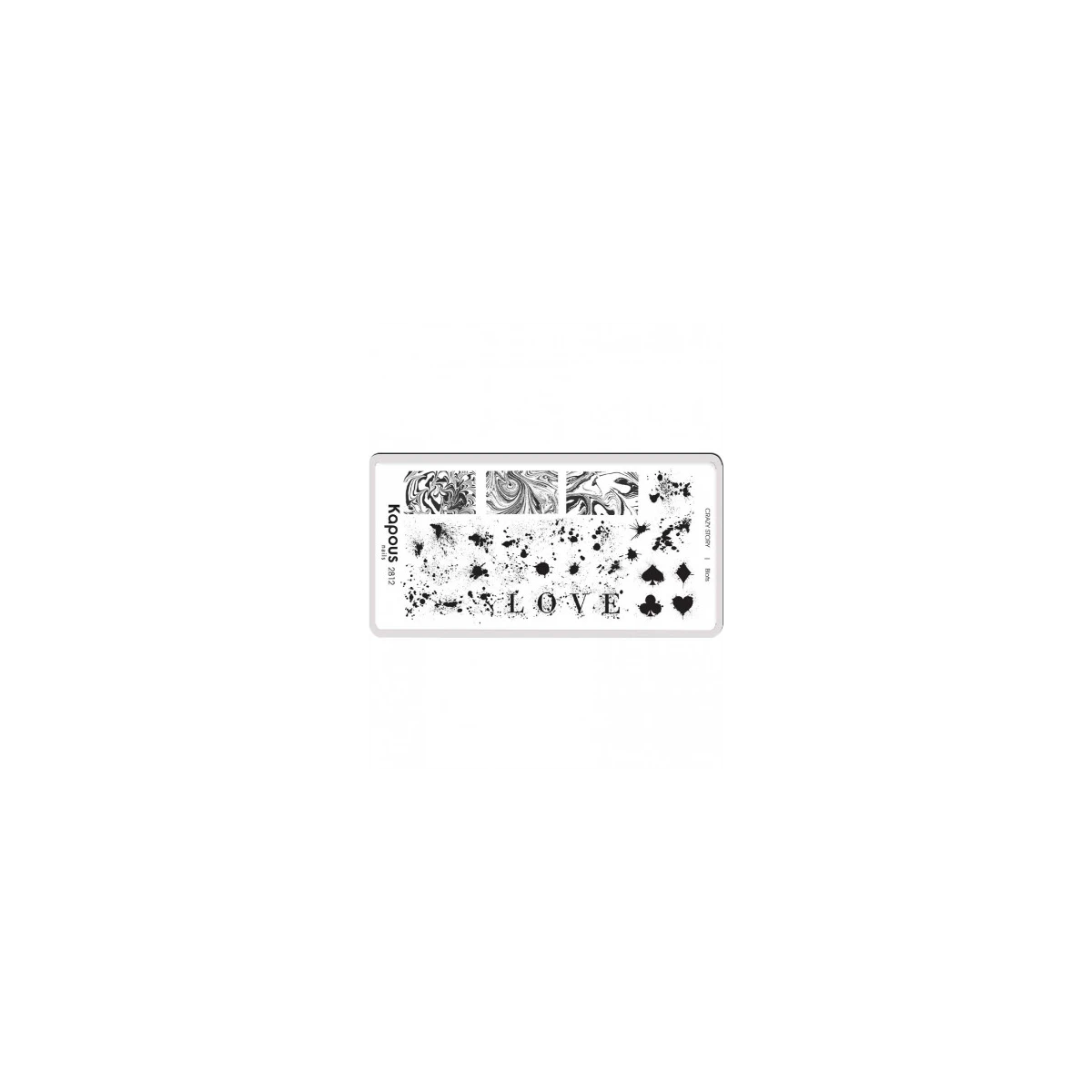 Купить Blots, пластина для стемпинга «Crazy story» Kapous Professional Blots, пластина для стемпинга «Crazy story»
