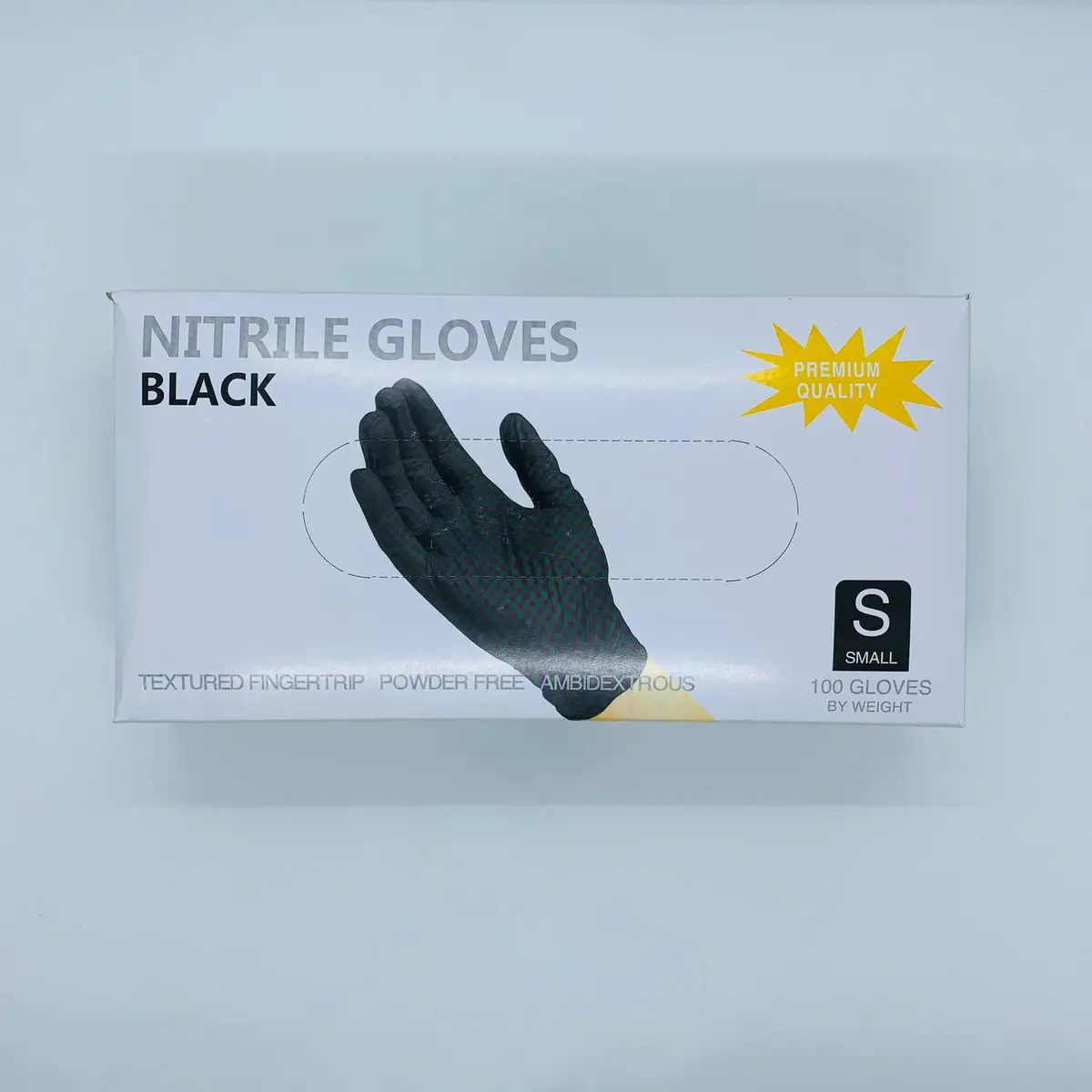 Wally Plastic Перчатки НИТРИЛОВЫЕ Черные S, 50 пар/уп. Nitrile Gloves