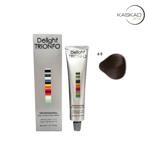 Constant Delight 4-9 средний коричневый фиолетовый, стойкая крем-краска для волос Delight Trionfo, 60 мл