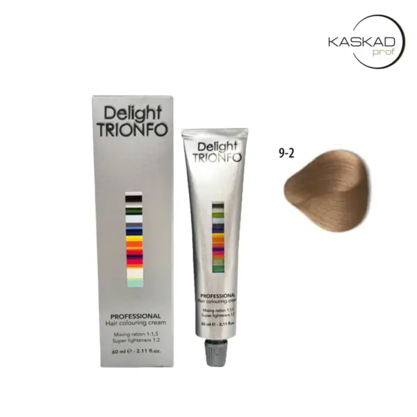 Купить 9-2 блондин пепельный, стойкая крем-краска для волос Delight Trionfo, 60 мл Constant Delight 9-2 блондин пепельный, стойкая крем-краска для волос Delight Trionfo, 60 мл