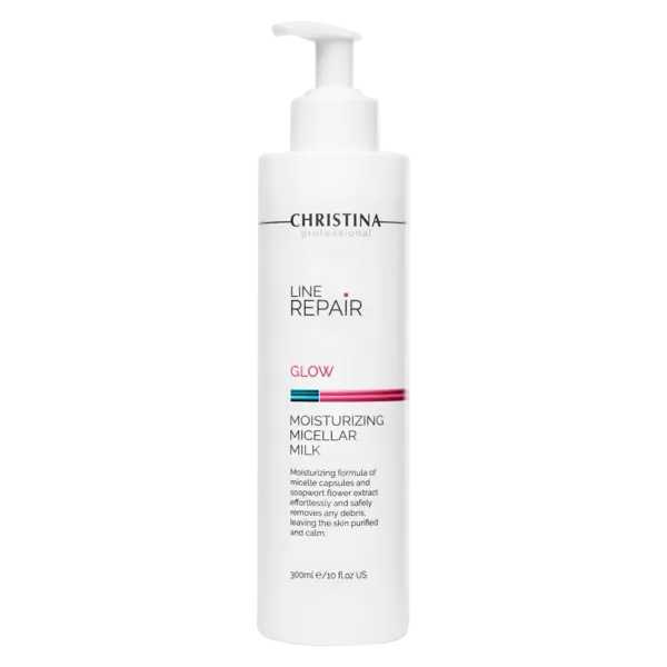 Купить Увлажняющее мицеллярное молочко Line Repair Glow Moisturizing Micellar Milk, 300 мл CHRISTINA Увлажняющее мицеллярное молочко Line Repair Glow Moisturizing Micellar Milk, 300 мл
