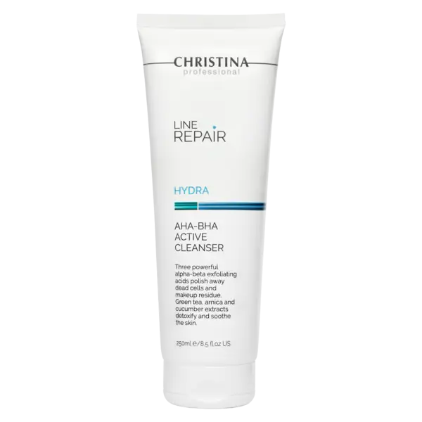 CHRISTINA Очищающий активный гель с AHA-BHA кислотами Line Repair Hydra AHA-BHA Active Cleanser, 250 мл