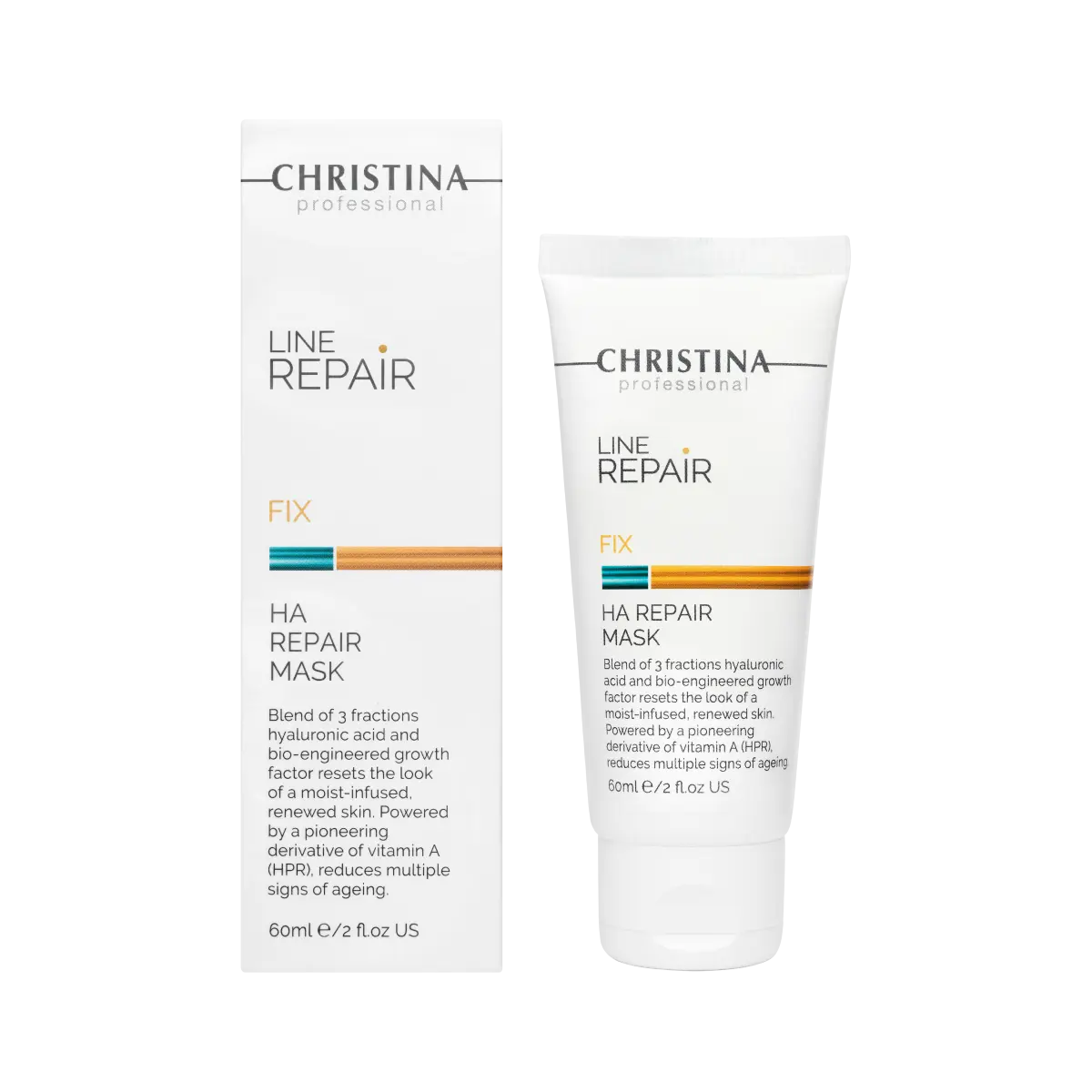 Купить Обновляющая маска с ретинолом Line Repair Fix HA Repair Mask, 60 мл CHRISTINA Обновляющая маска с ретинолом Line Repair Fix HA Repair Mask, 60 мл